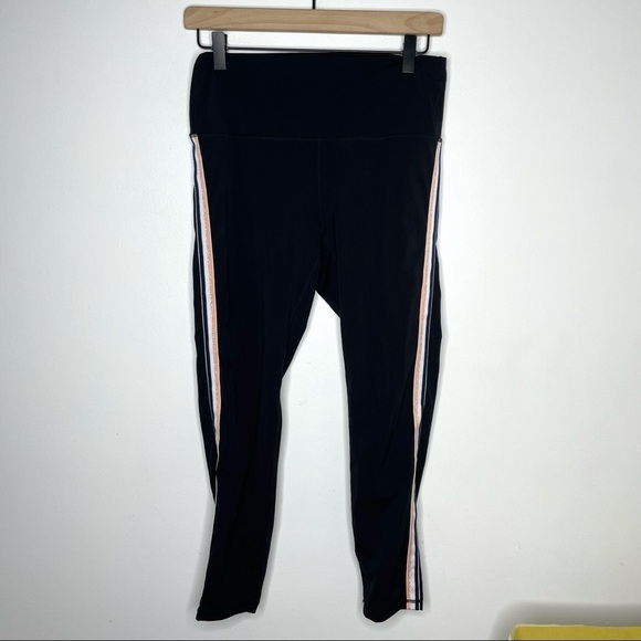 ZYIA Luxe Rainbow Metallic 7/8 Leggings Women 8-10 - Picture 2 of 9